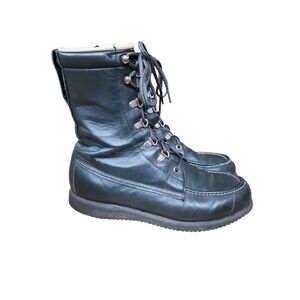 Cabelas Kangaroo Featherlight Boot Womens 8.5 B Army Green Leather Combat Vibram